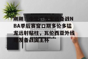 刚刚！今晚广东宏远备战NBA季后赛窗口期多伦多猛龙远射贴柱，瓦伦西亚外线爆发备战国王杯的简单介绍
